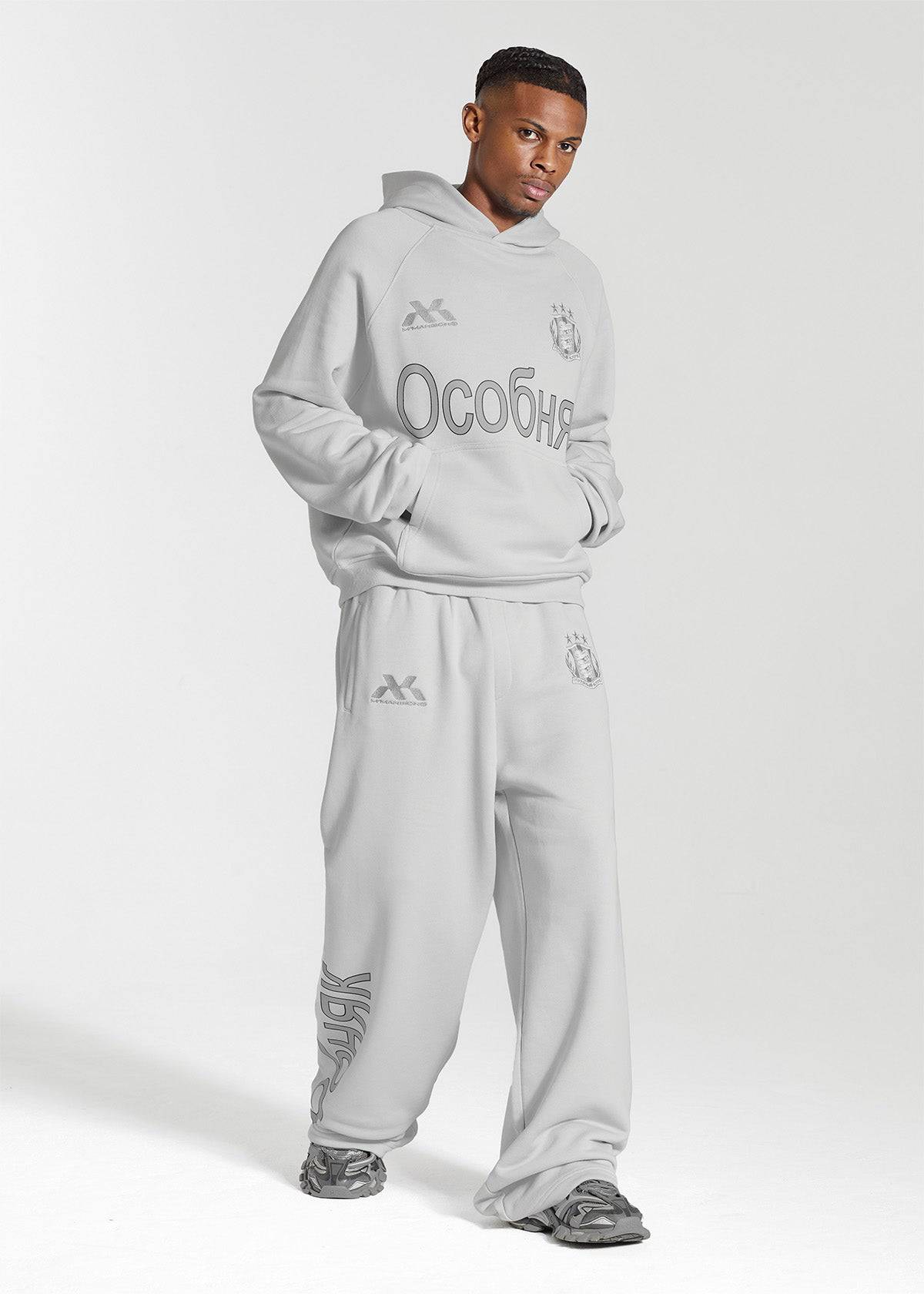 OCOBHRK HOODIE - LIGHT GREY - Moonlight Mansion