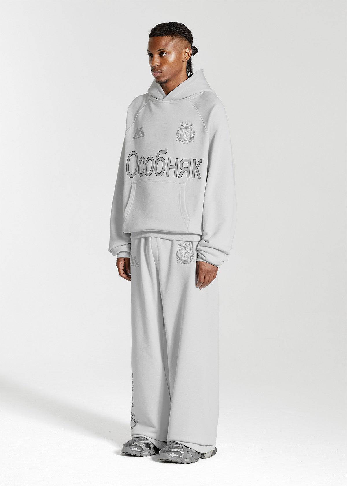 OCOBHRK HOODIE - LIGHT GREY - Moonlight Mansion