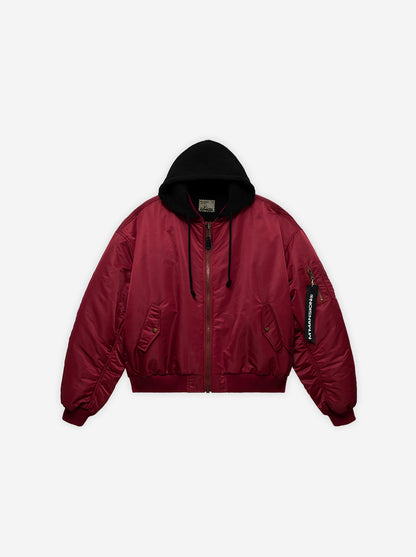 UNIFORM BOMBER - BORDEAUX / BLACK