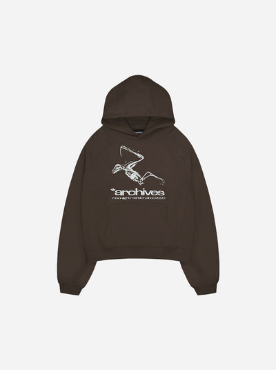 *ARCHIVES HOODIE - Dark Brown