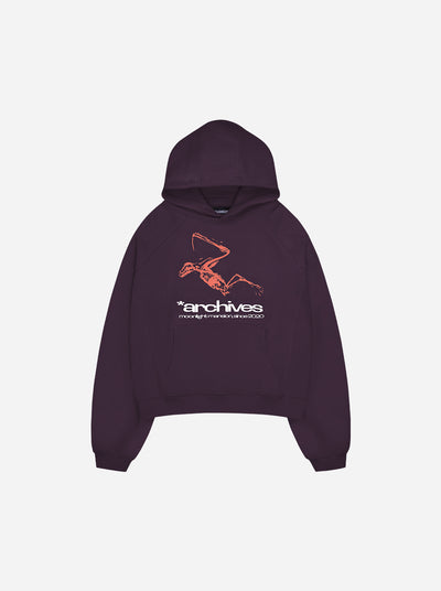 *ARCHIVES HOODIE - Dark Purple