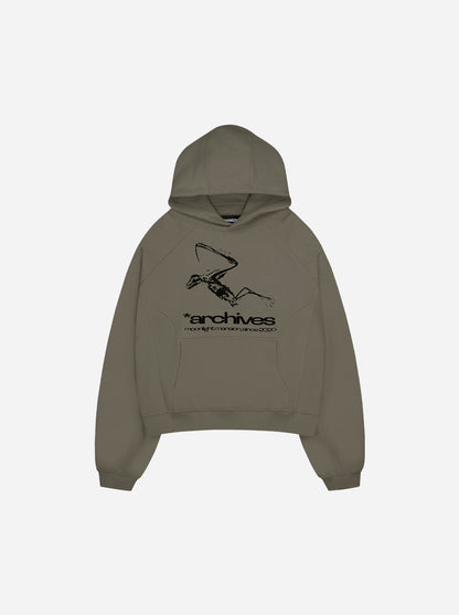 *ARCHIVES HOODIE - Light Khaki