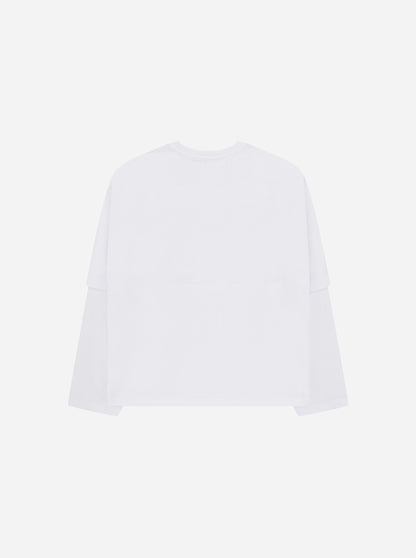 TRACK LONGSLEEVE - WHITE