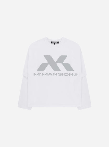 TRACK LONGSLEEVE - WHITE