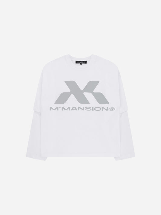 TRACK LONGSLEEVE - WHITE