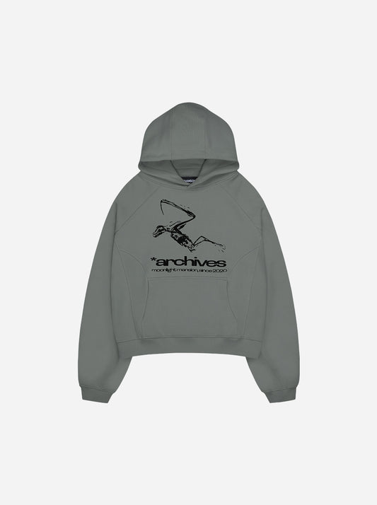 *ARCHIVES HOODIE - Faded Green