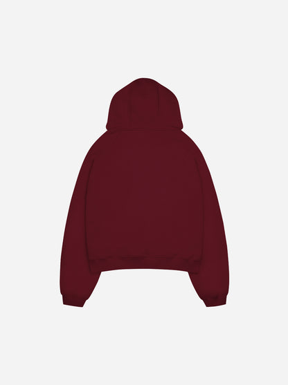 *ARCHIVES HOODIE - Bordeaux Red