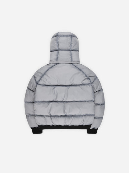 WASHED PUFFER GREY-BLUE