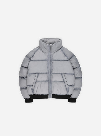 WASHED PUFFER GREY-BLUE