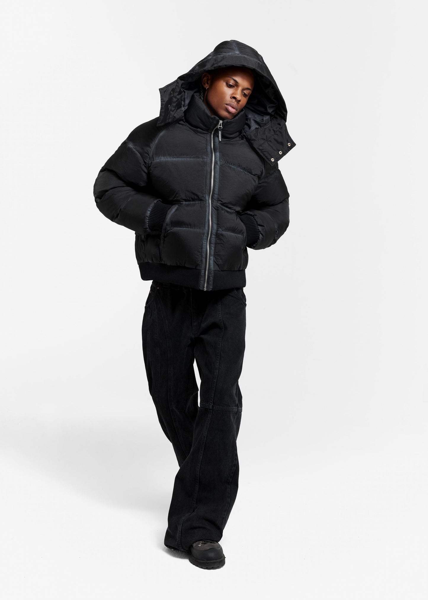 WASHED PUFFER BLACK