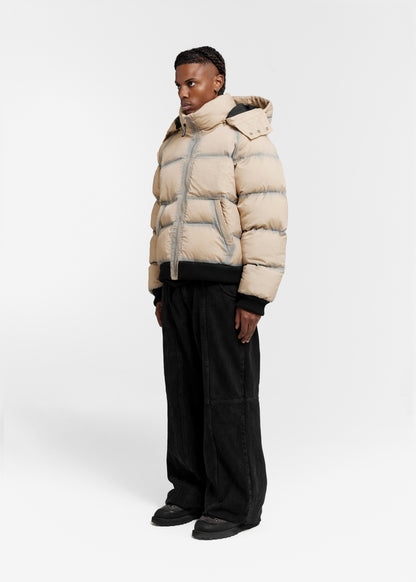 WASHED PUFFER BEIGE