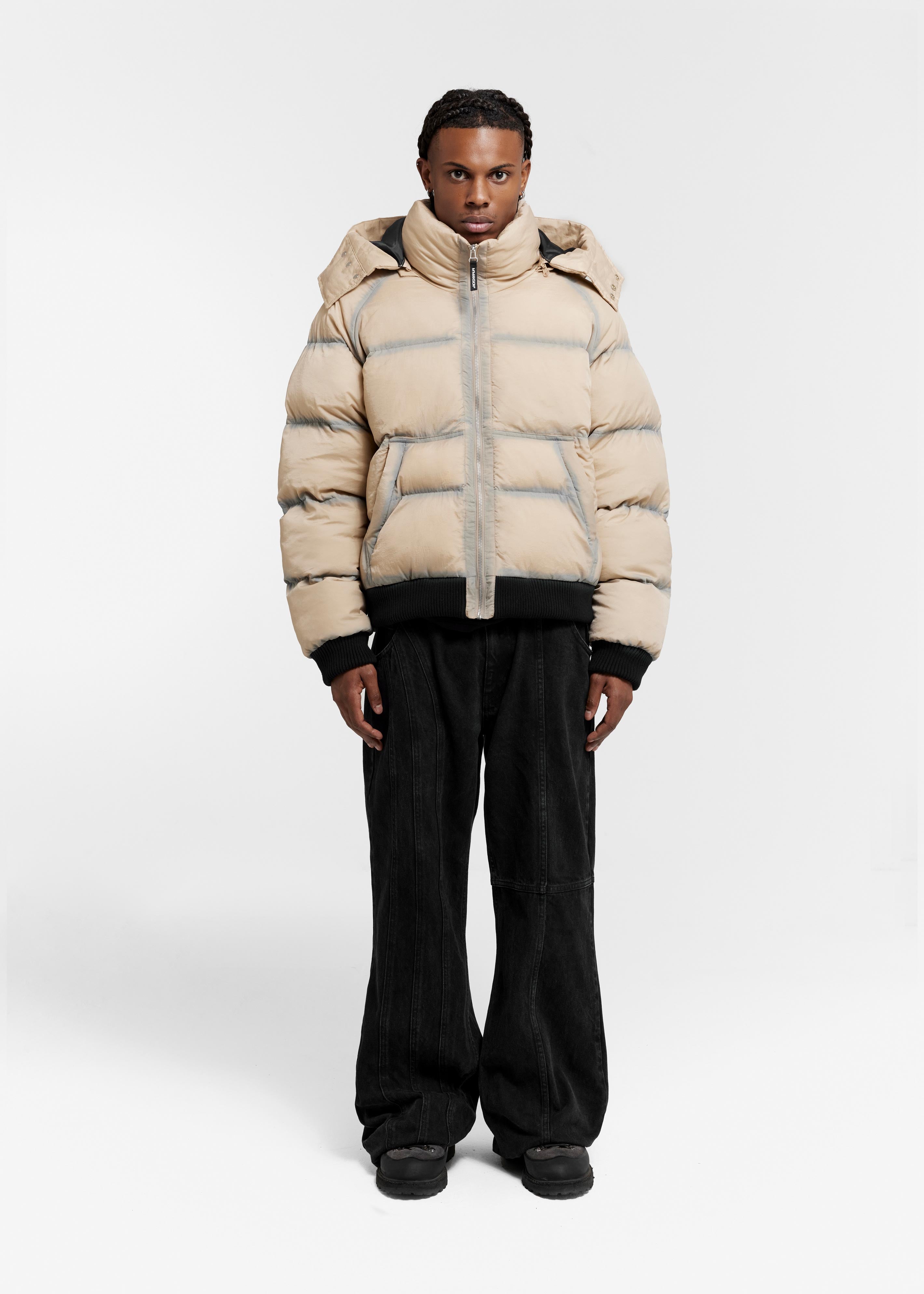 WASHED PUFFER BEIGE