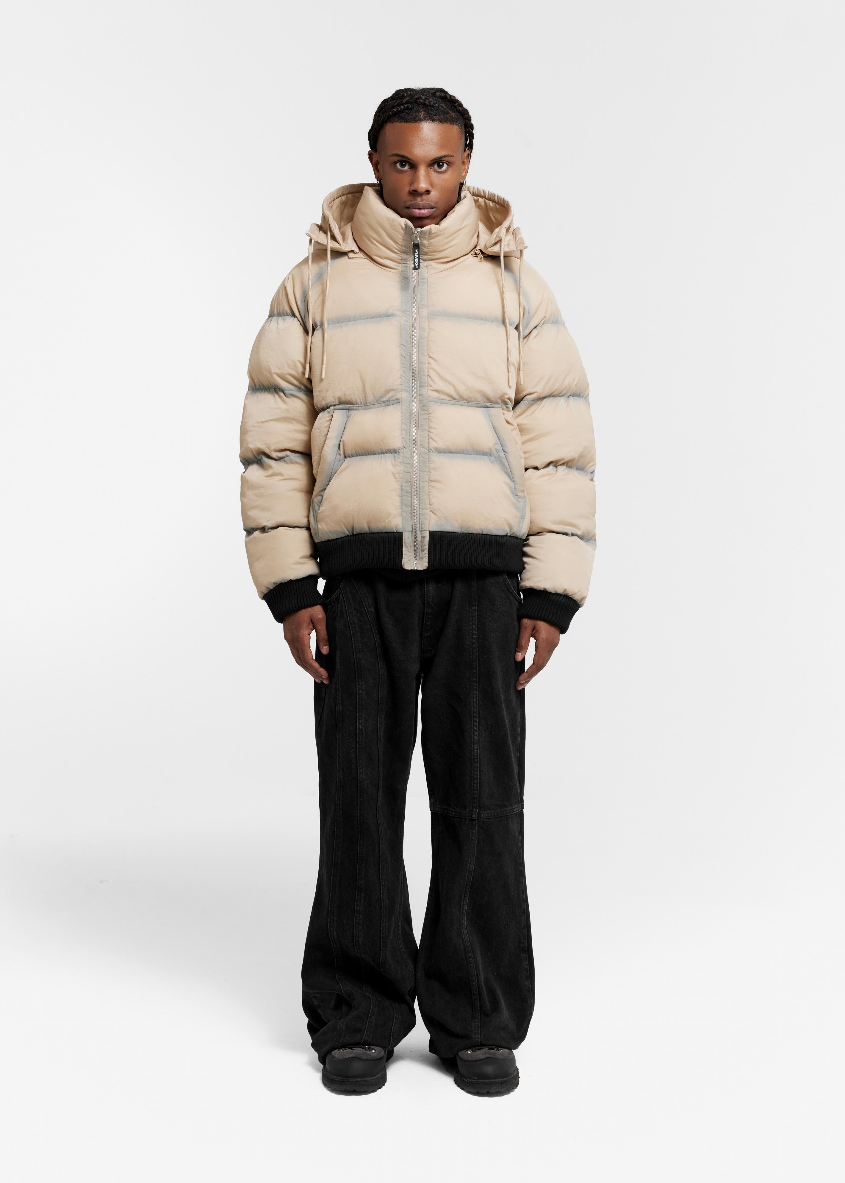 WASHED PUFFER BEIGE