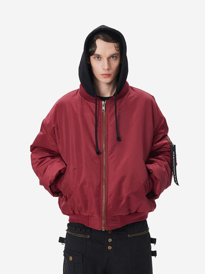 UNIFORM BOMBER - BORDEAUX / BLACK