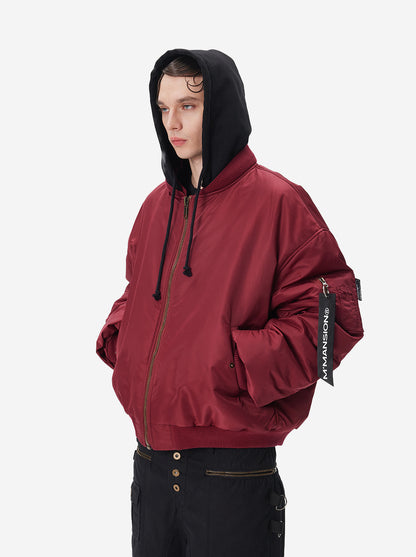 UNIFORM BOMBER - BORDEAUX / BLACK