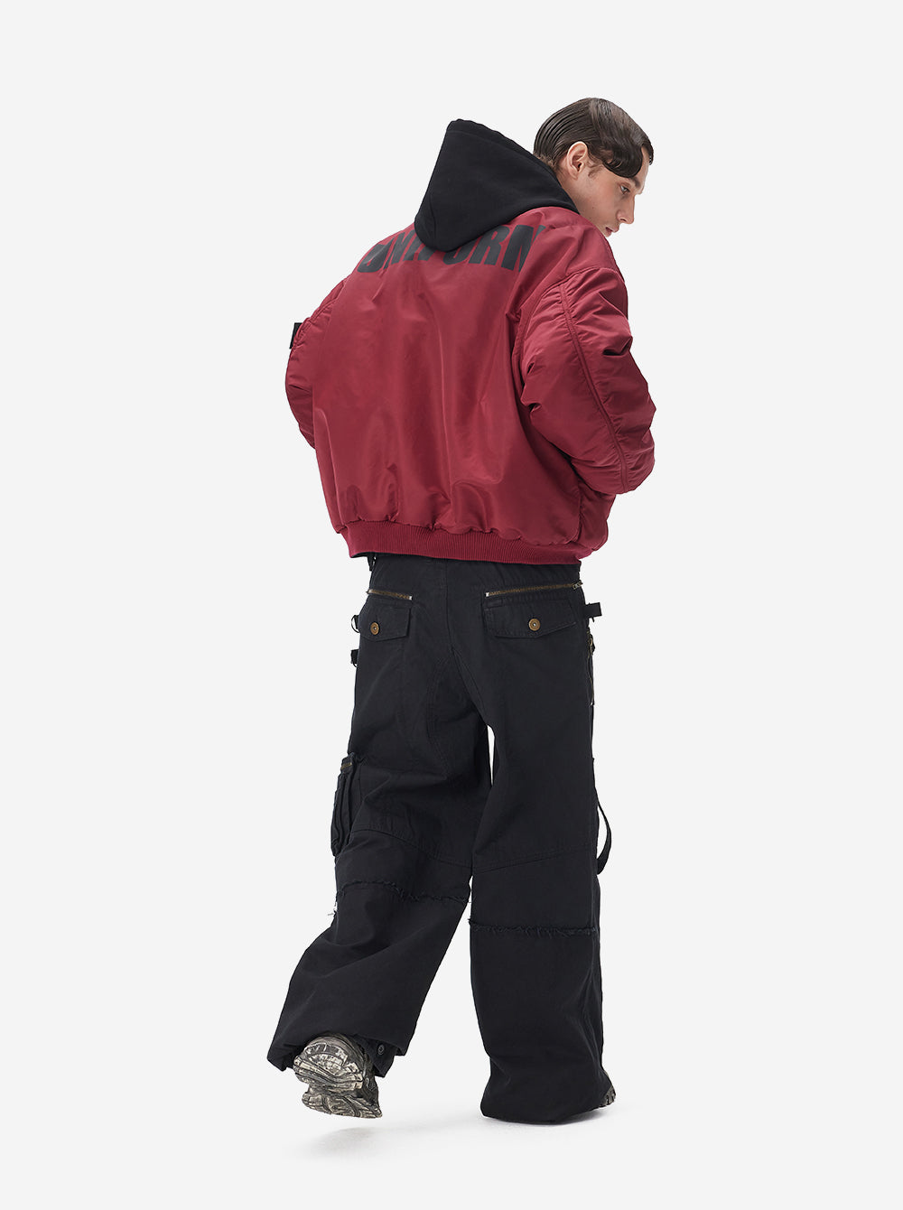 UNIFORM BOMBER - BORDEAUX / BLACK