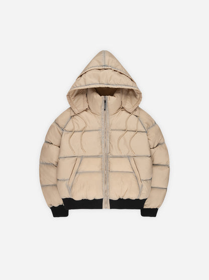 WASHED PUFFER BEIGE