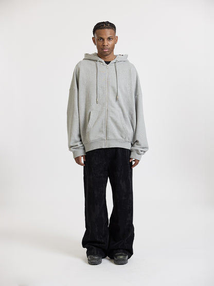 GUNSHOT ZIP-UP - MELANGE GREY
