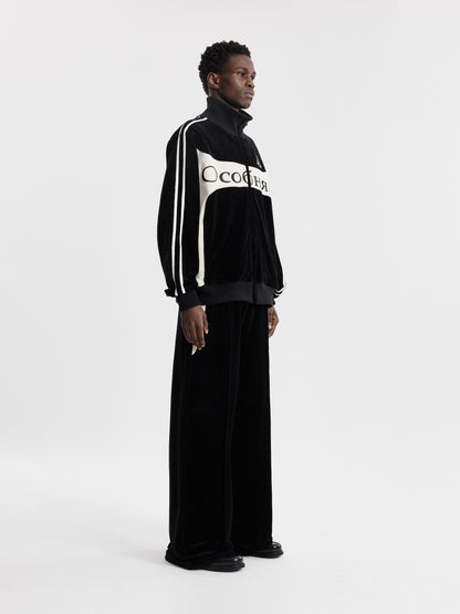 OCOBHRK VELVET JACKET - BLACK