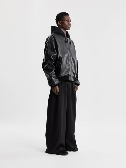 COAT OF ARMS BOMBER - BLACK - Moonlight Mansion