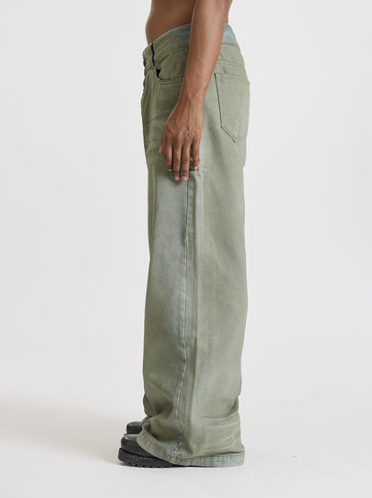 SILHOUETTE DENIM - USED GREEN