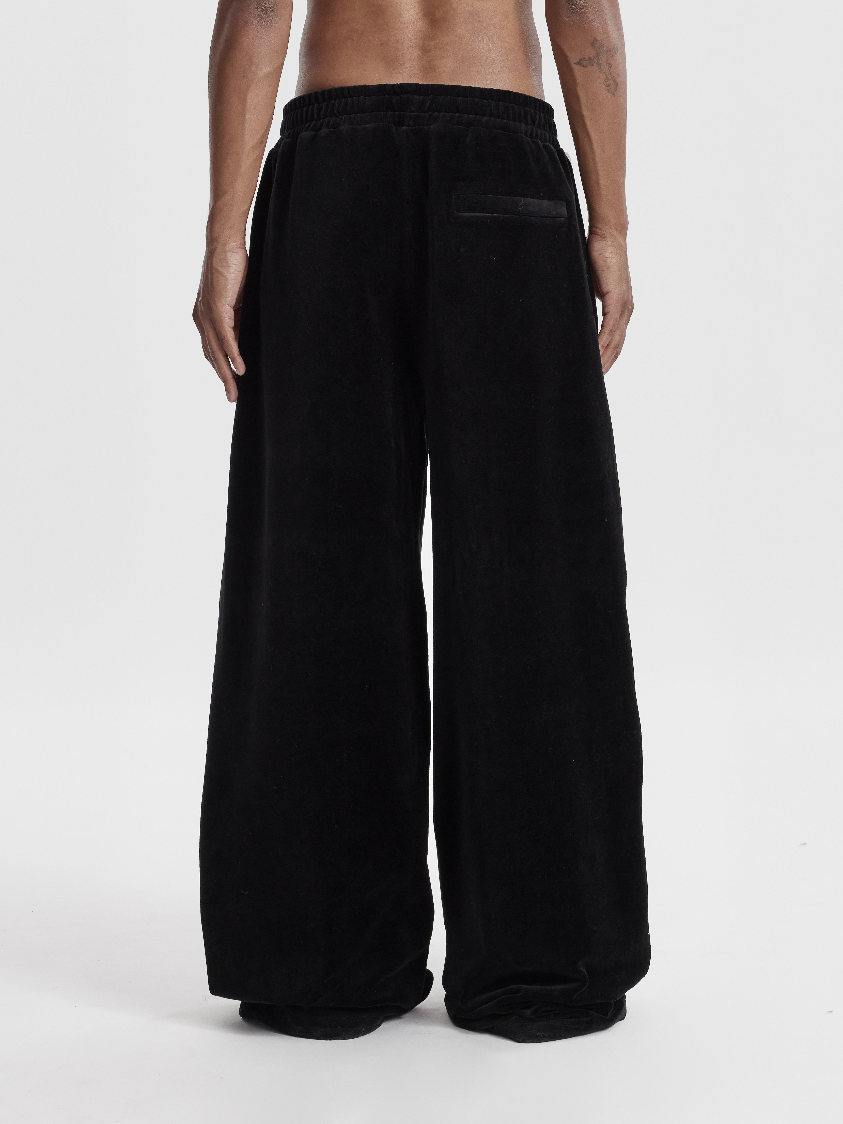 OCOBHRK VELVET PANTS - BLACK | Moonlight Mansion
