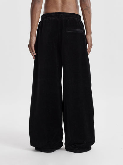 OCOBHRK VELVET PANTS - BLACK - Moonlight Mansion