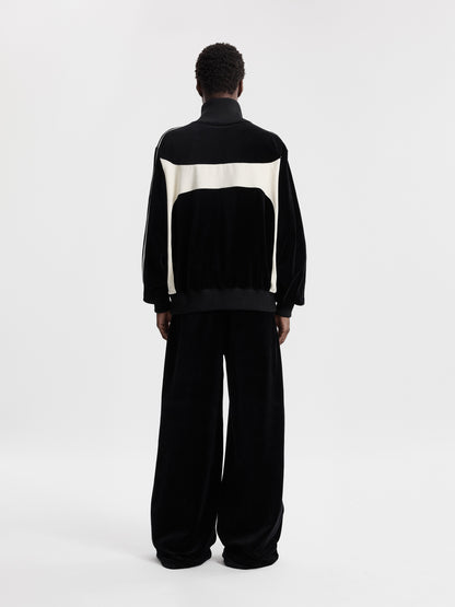 OCOBHRK VELVET JACKET - BLACK