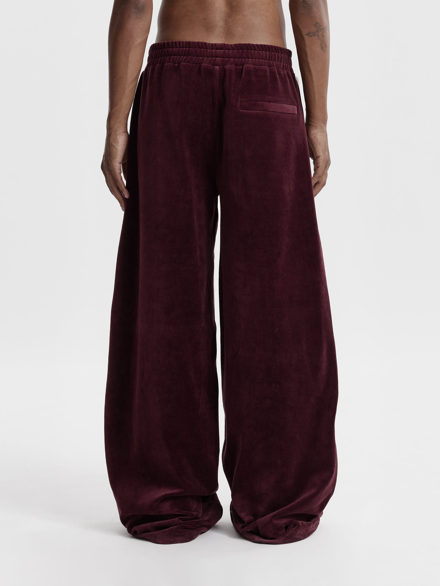 OCOBHRK VELVET PANTS - BORDEAUX - Moonlight Mansion
