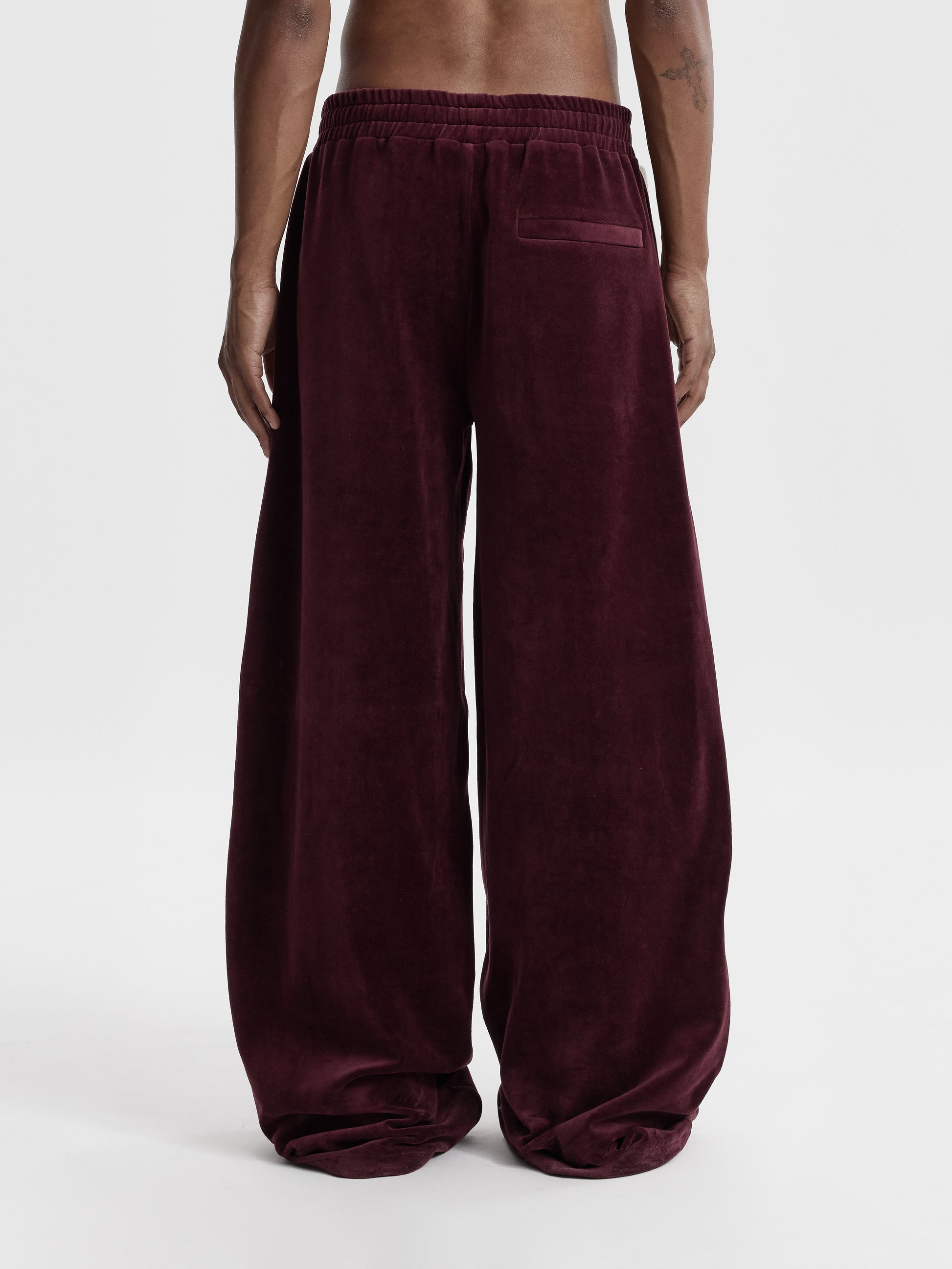OCOBHRK VELVET PANTS - BORDEAUX - Moonlight Mansion