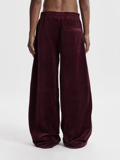 OCOBHRK VELVET PANTS - BORDEAUX - Moonlight Mansion