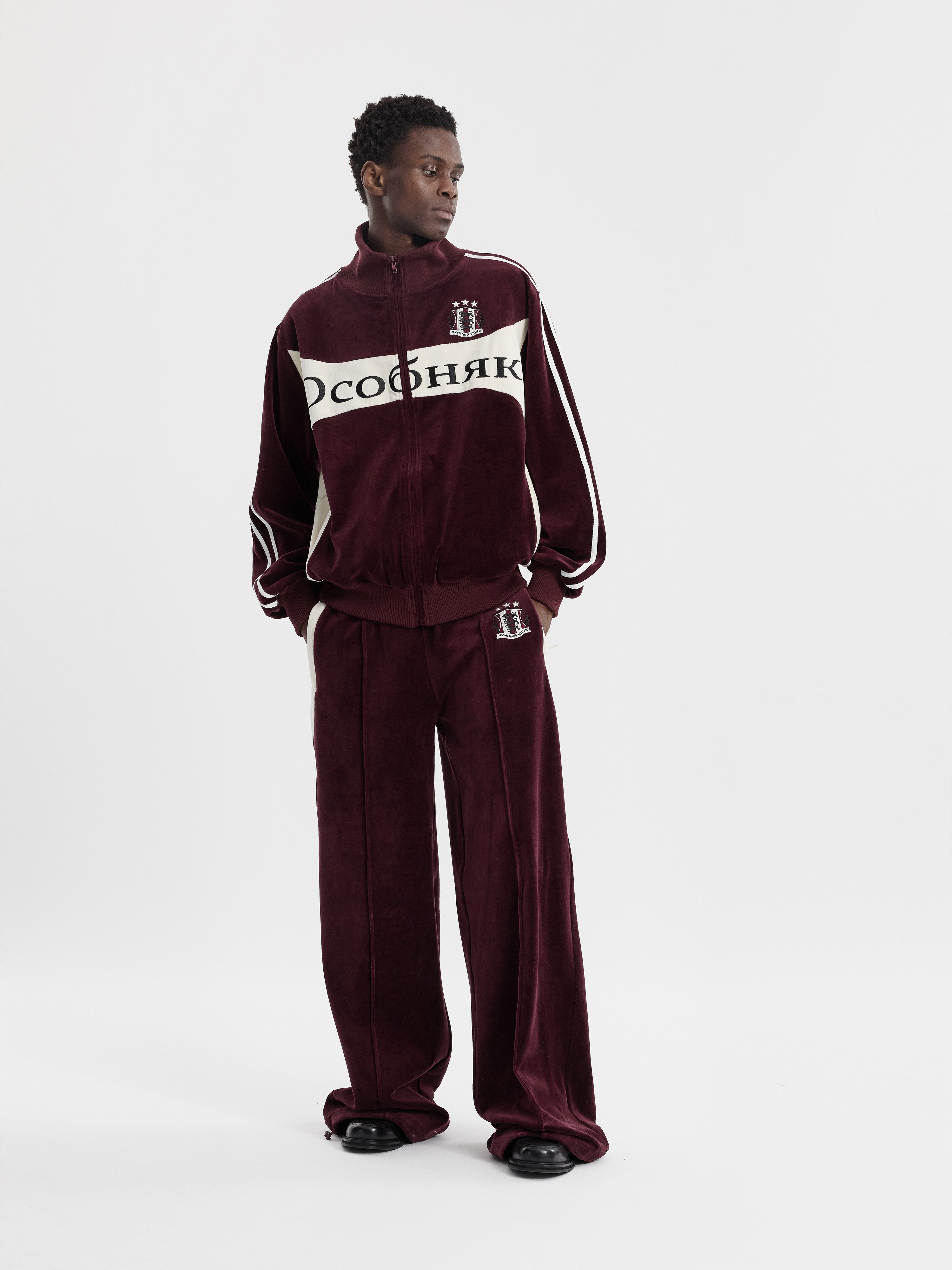 OCOBHRK VELVET JACKET - BORDEAUX | Moonlight Mansion