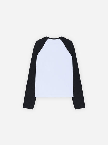 CASTLE LONGSLEEVE - WHITE / BLACK