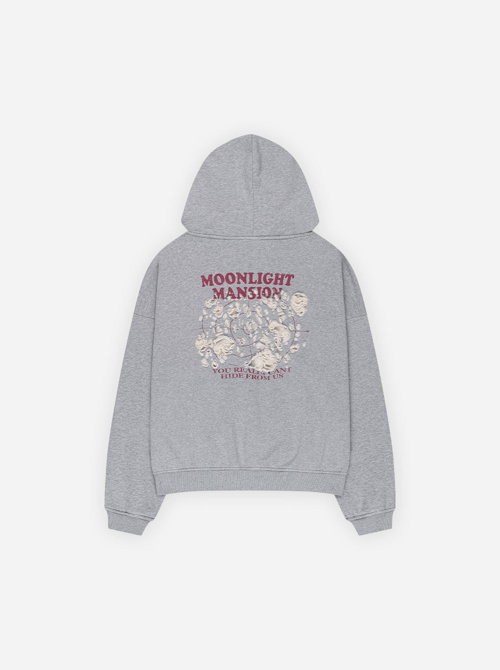 GUNSHOT ZIP-UP - MELANGE GREY | Moonlight Mansion