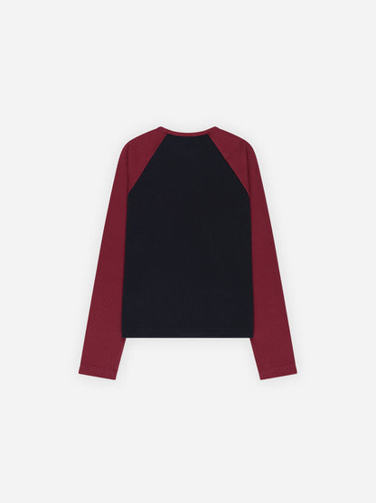 CASTLE LONGSLEEVE - BLACK / RED