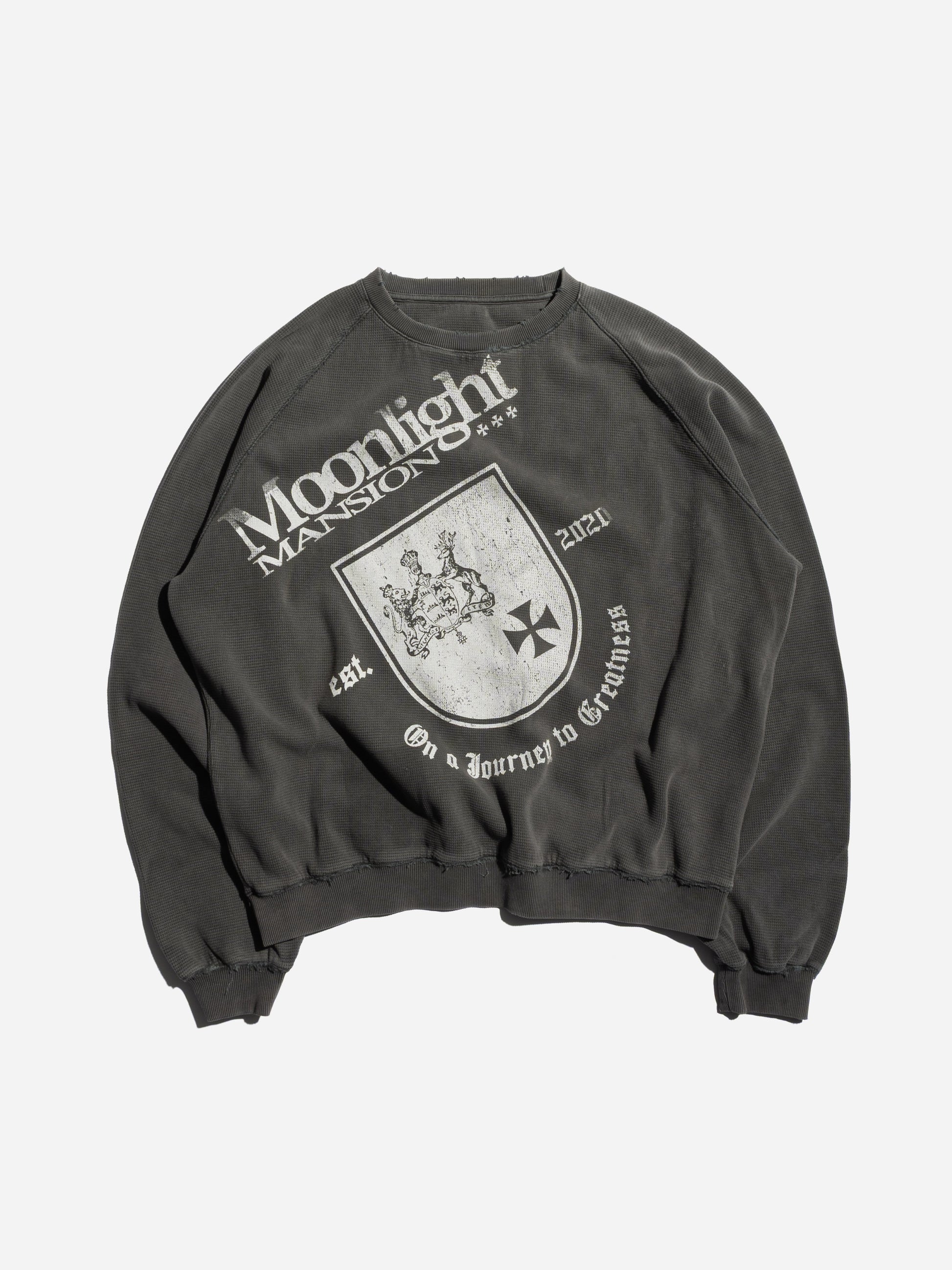 CREST CREWNECK - DARK GREY