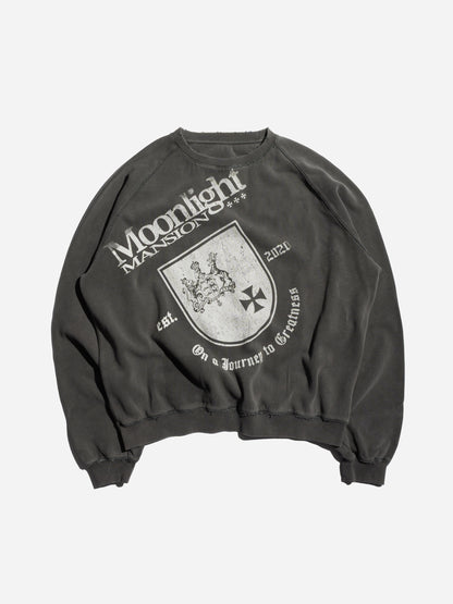 CREST CREWNECK - DARK GREY
