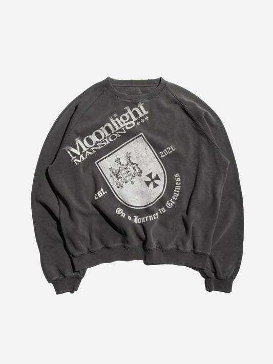 CREST CREWNECK - DARK GREY