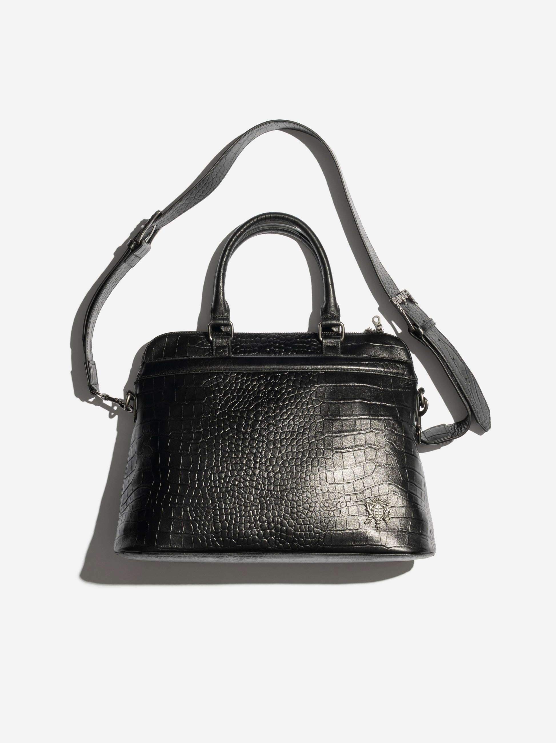 EMBLEM HANDBAG - CROCO
