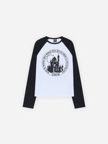 CASTLE LONGSLEEVE - WHITE / BLACK