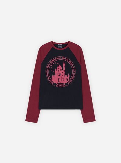 CASTLE LONGSLEEVE - BLACK / RED