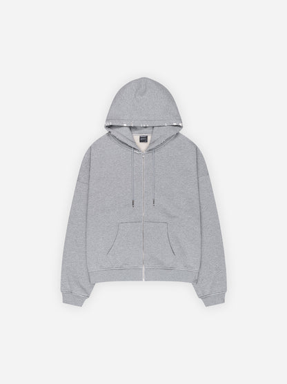 GUNSHOT ZIP-UP - MELANGE GREY