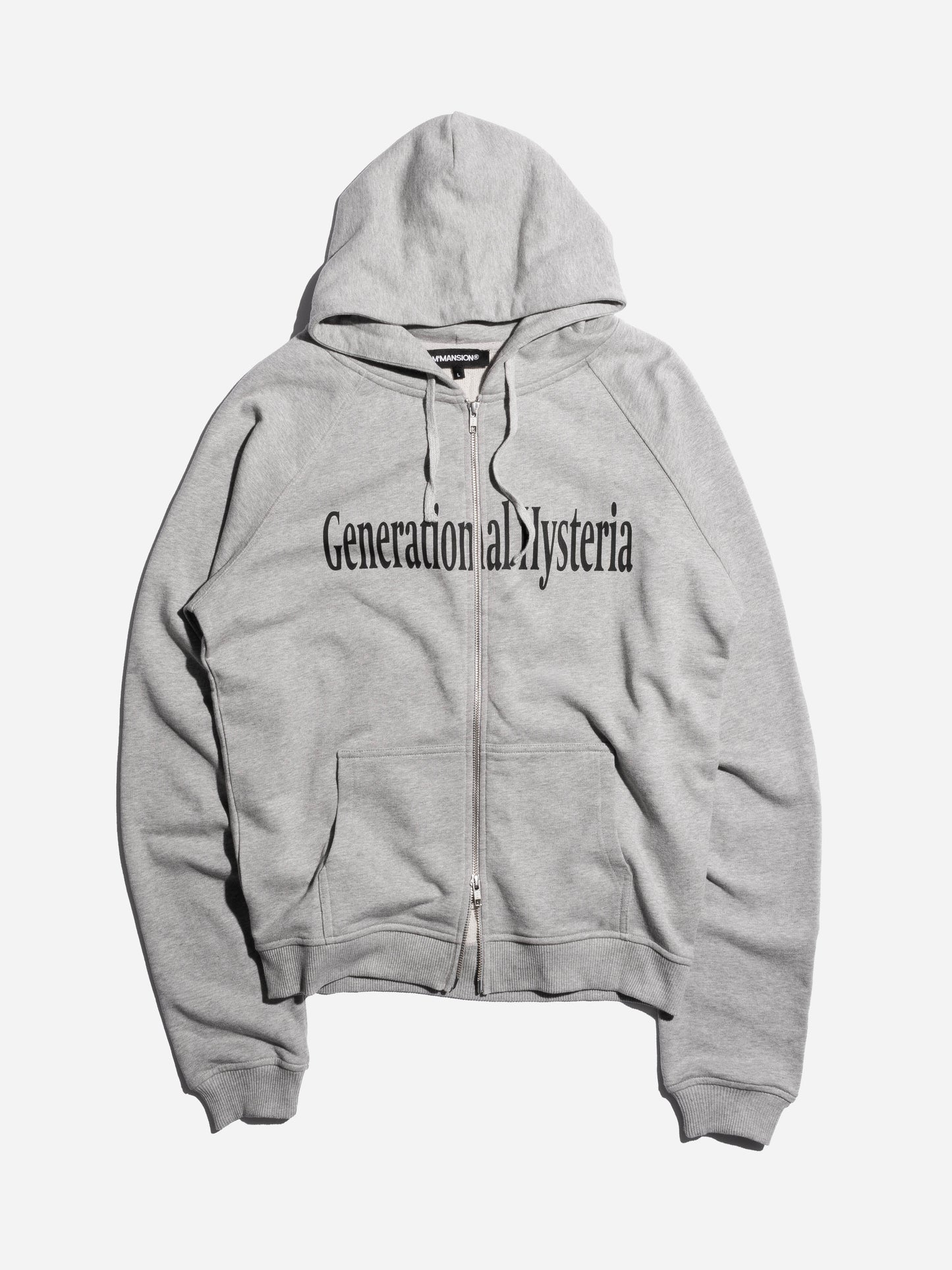 GENERATIONAL HYSTERIA ZIP-UP - MELANGE GREY