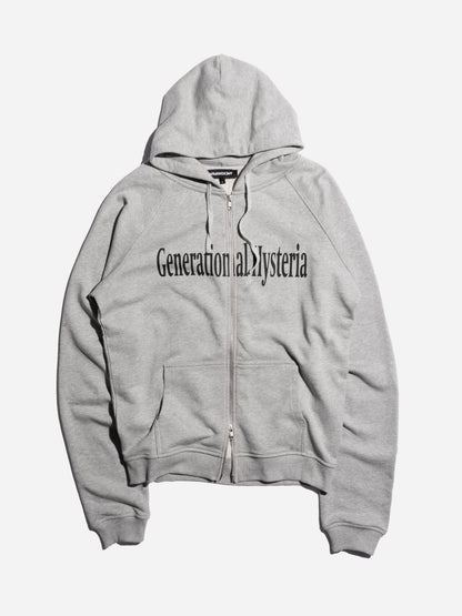 GENERATIONAL HYSTERIA ZIP-UP - MELANGE GREY