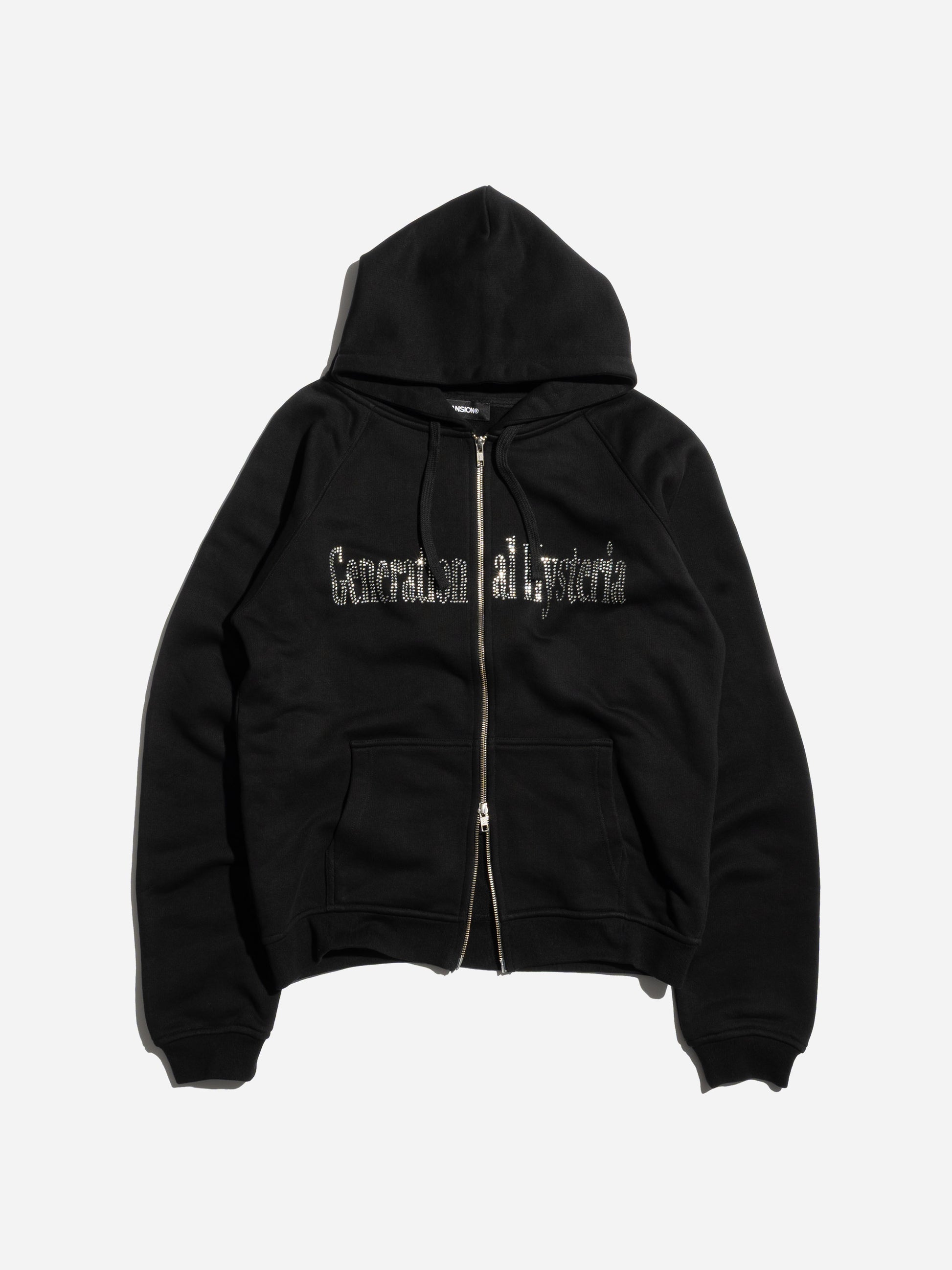 HYSTERIA ZIP-UP - BLACK
