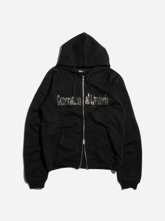 HYSTERIA ZIP-UP - BLACK