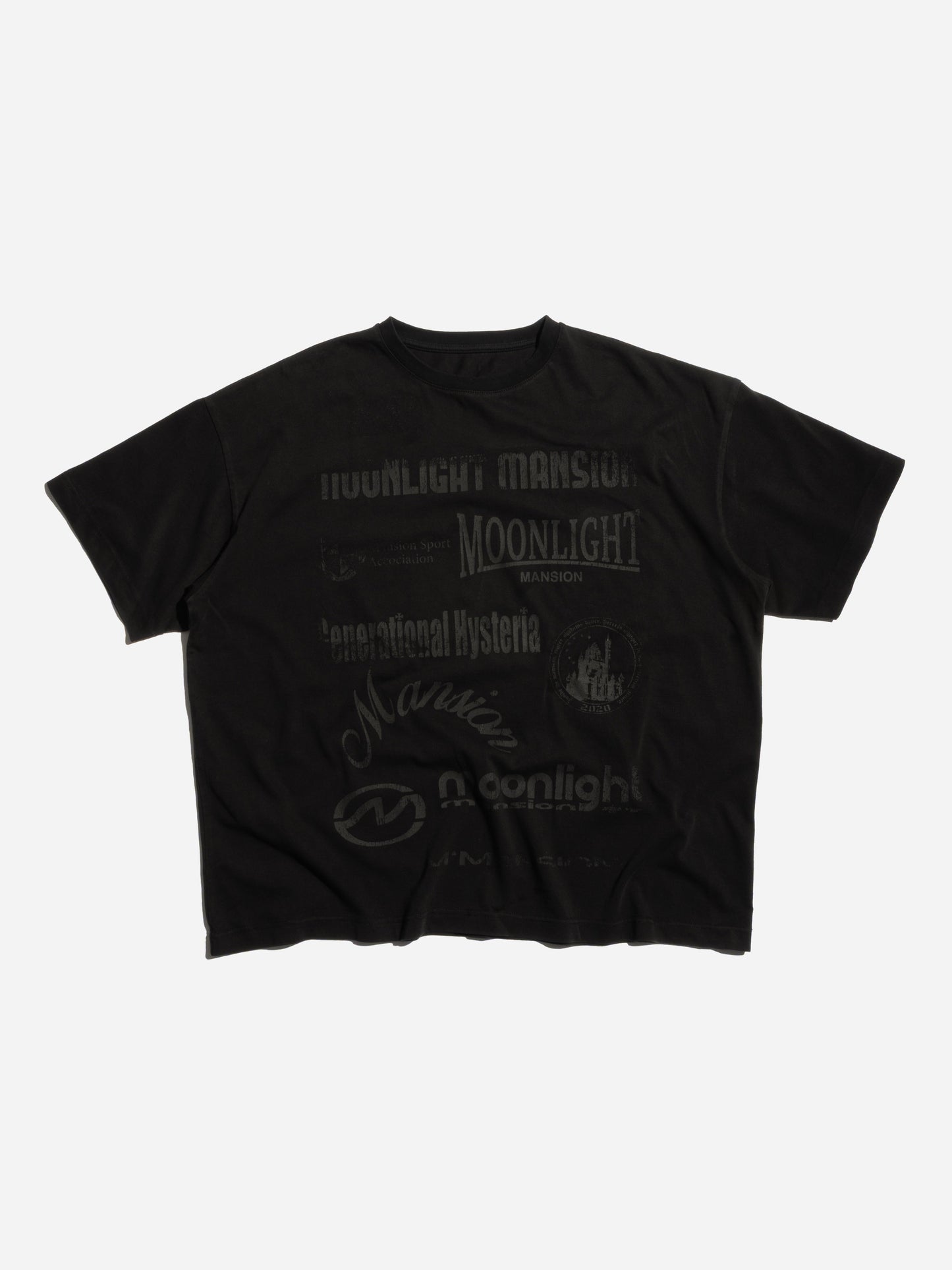 LOGOMANIA T-SHIRT - BLACK