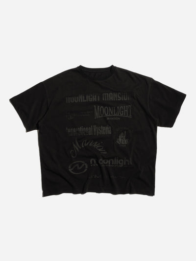 LOGOMANIA T-SHIRT - BLACK