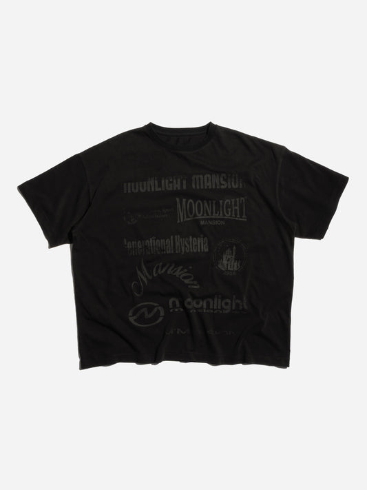 LOGOMANIA T-SHIRT - BLACK