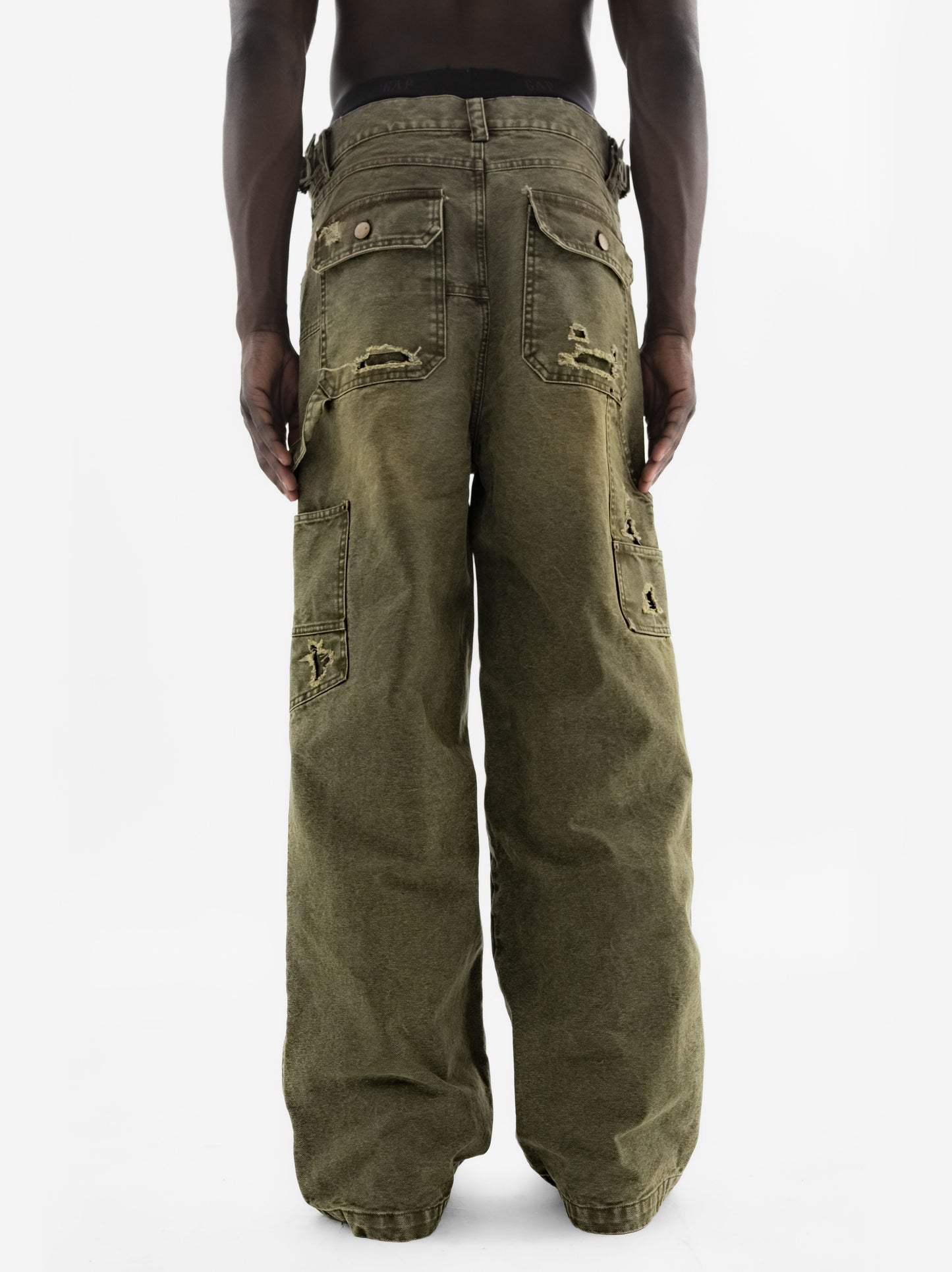 CARPENTER PANTS - OLIVE